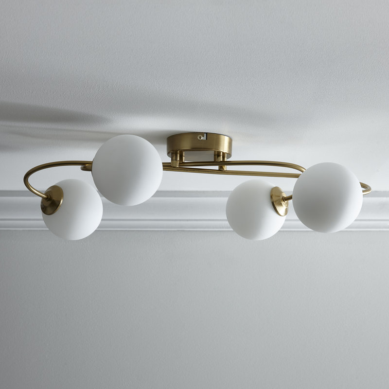 Neco Glass Semi Flush Mount