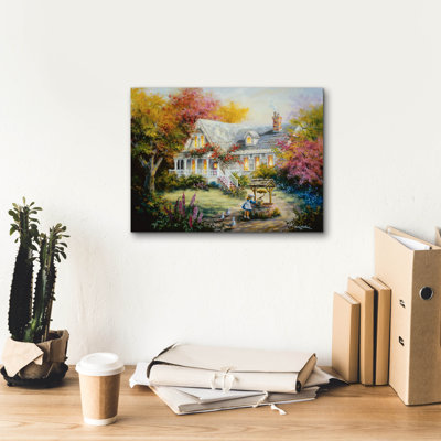  'The Wishing Well' by Nicky Boehme Canvas Wall Art, 16" x 12"