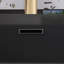 Lavabo de salle de bain en quartz noir mat-1107843658