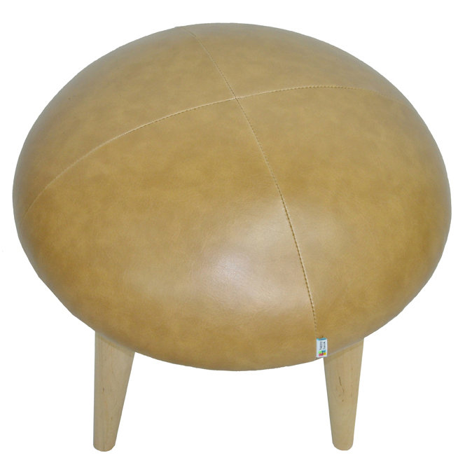 Solid + Manufactured Wood Accent Stool, Tan