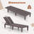 Chaise Lounge Chairs Set of 2 with 5-Position Adjustable Backrests Easy Assembly-779964127