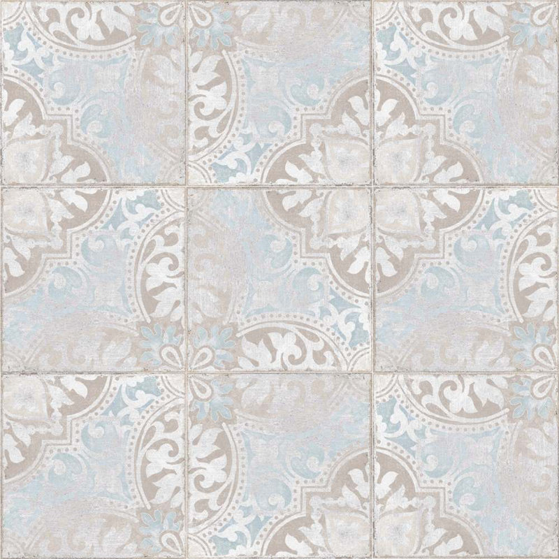 Greenwich 6" x 6" Patterned Matte Porcelain Floor and Wall Tile
