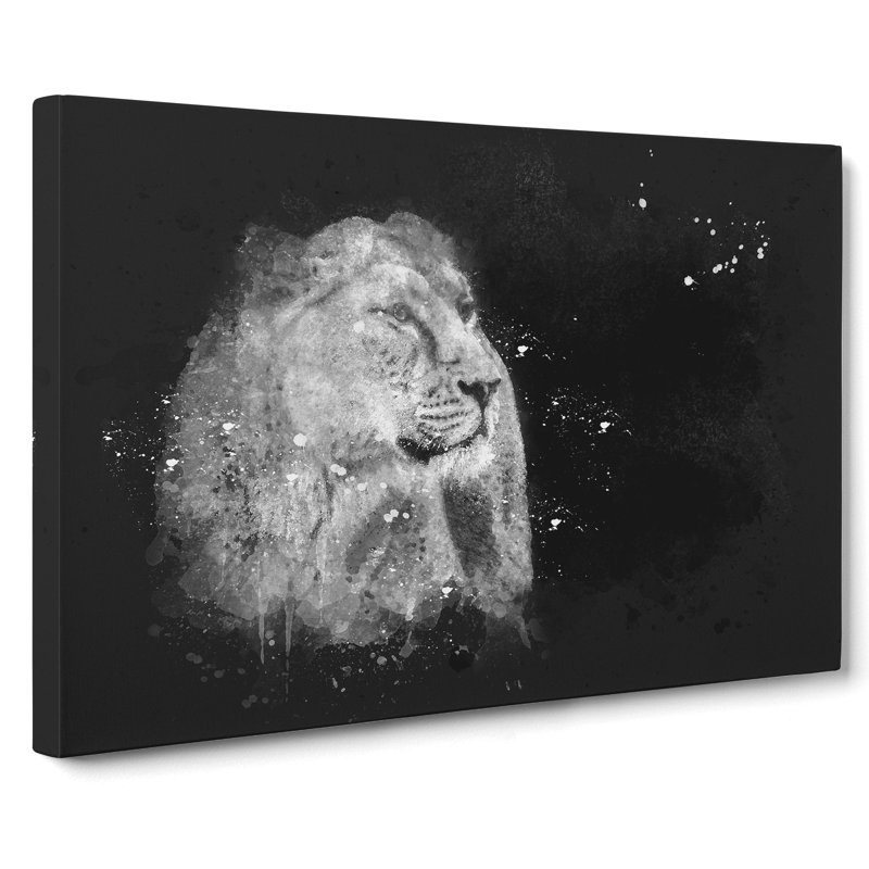 Wild Lioness - Wrapped Canvas, 35cm H x 50cm W x 3cm D