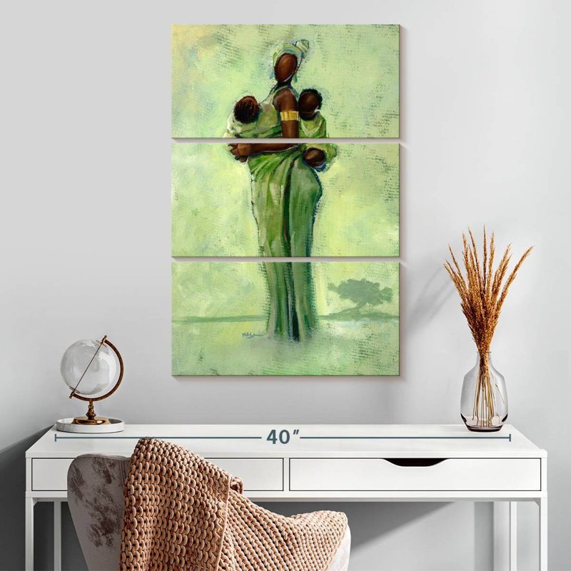 Leisha Raising Two Nations, 32" H x 20" W