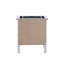 Table de chevet 3 tiroirs Hammond - blanc