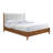 E.King Bed, Walnut/Beige-936367496