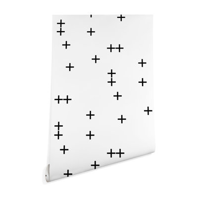 Burstein Arrow Design Co Cross Matte Peel and Stick Wallpaper Panel