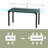 Keuna 8 - Person Rectangular 63'' L x 28'' W Expandable Table Dining Set-1736351714-1736351717