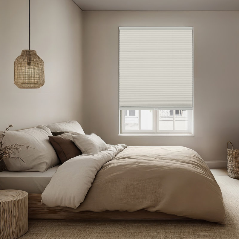 Store alvéolaire occultant sans fil 1,5 po EcoHome, Ivoire, 53.5" W X 42" L