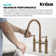 Kraus Allyn Transitional Bridge Kitchen Faucet and Water Filter Faucet Combo