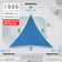 Amgo Customize Triangle Shade Sail - 200 GSM, 95% UV Blockage with Hardware Kit