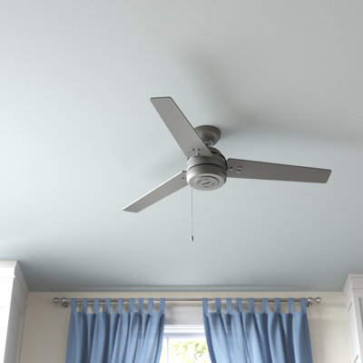 44" Cassius 3 - Blade Outdoor Standard Ceiling Fan with Pull Chain