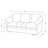 Ramdev Top Grain Leather Sofa with Cushioned Back and Pillow Top Arm-121933960-124301329