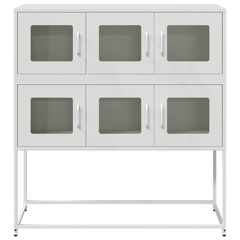 Sideboard 100.5X39x107 Cm Cold-Rolled Steel, White