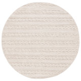 Natura Hand Loomed Wool/Cotton Solid Color Rug in Ivory