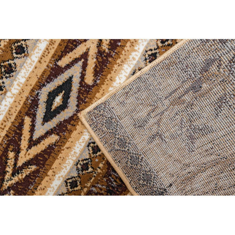 Tapis beige/brun, Tapis de couloir 2 pi x 8 pi