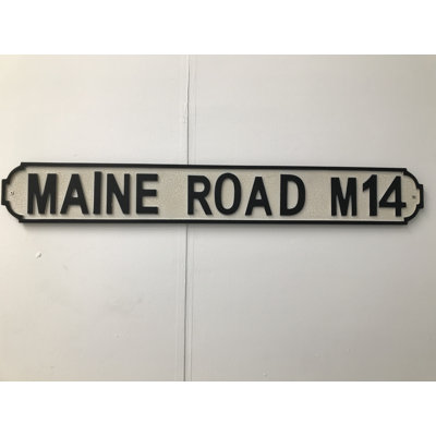 Maine Road - Print on Wood
