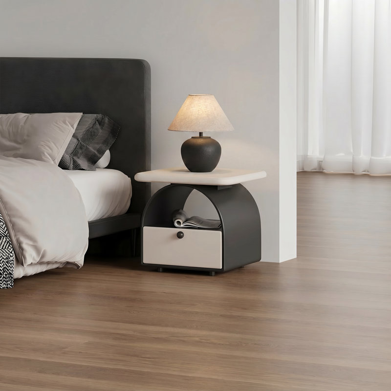  14.17" Ceramic Table Lamp, Black
