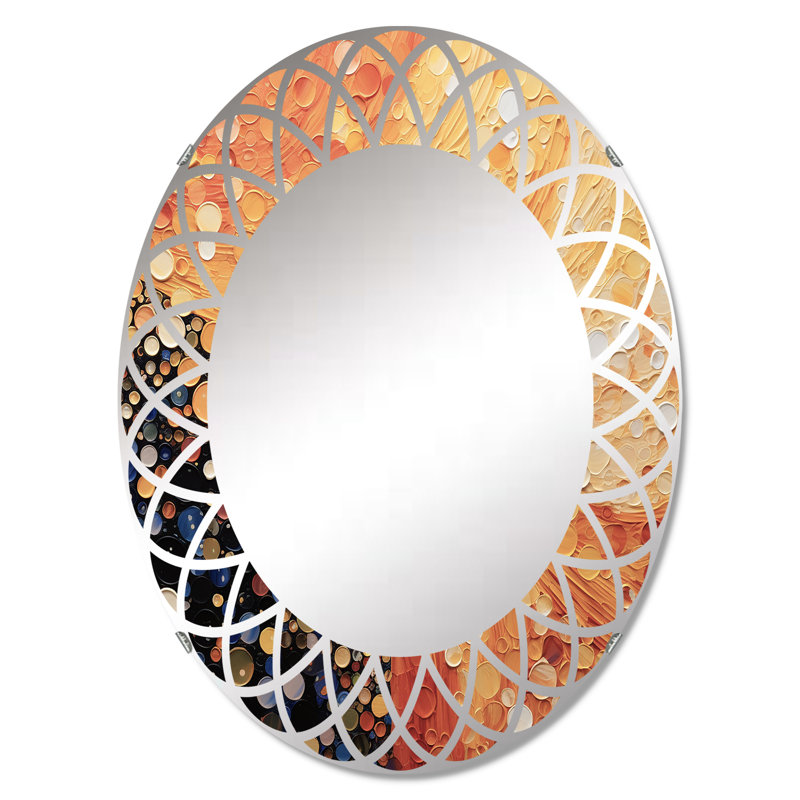 Dorington - Miroir mural moderne ovale, 30 po x 20 po
