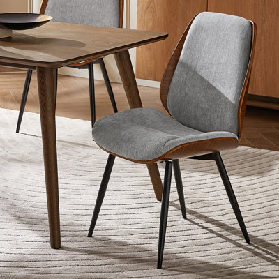 Oakham 19.75''W Modern Solid Wood Dining Chair with Bent Wood