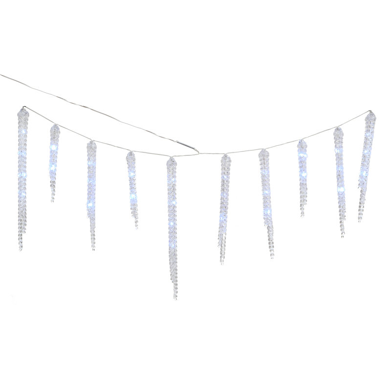 Crystal Icicles with LED Lights