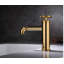 Robinet de salle de bain industriel noir à un trou
