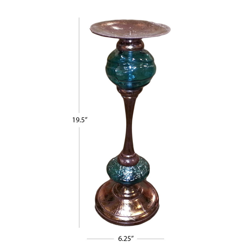 Glass Tabletop Candlestick