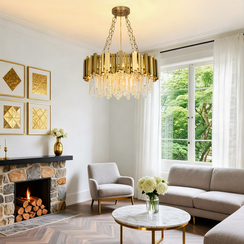 Malise 8 - Light Dimmable Tiered Chandelier
