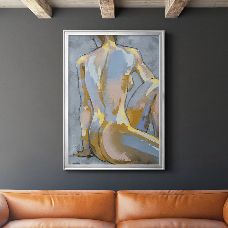 Gray Maiden II, reproduction d'art encadrée, H 24,5 po x l 18,5 po x P 1,25 po, Argent