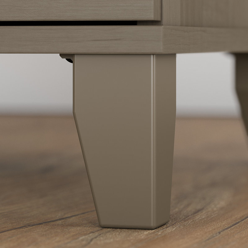 Magomed 4 Piece Computer Desk Office Set, Ash Gray