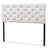 Alyse Queen White Finish Button-Tufted Upholstered Headboard, 54.25'' H X 60.50'' W-1486290561-1486290563