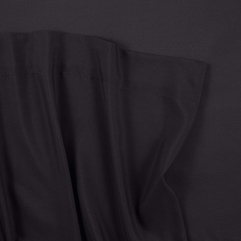Twin Black Solid Microfiber Bed Sheet Set