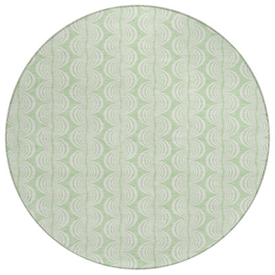 Darya Green Washable Indoor-Outdoor Rug - 