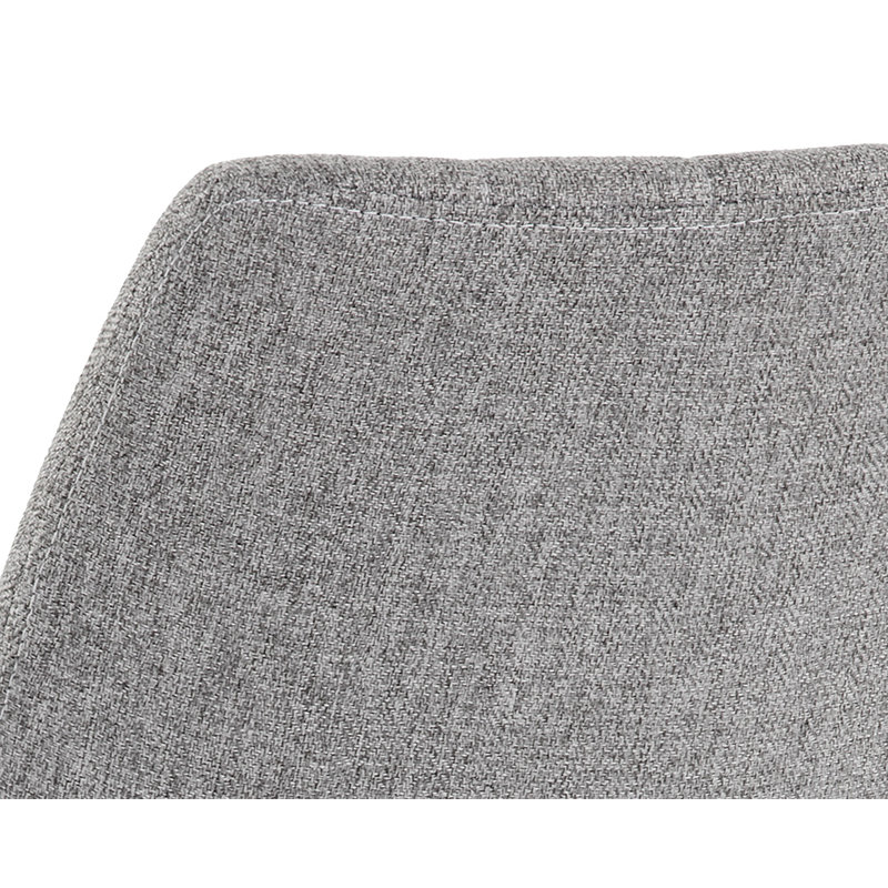 Upholstered Dining Chair, Gray, Black