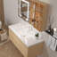 Light luxury Log style vanitie bathroom cabinet