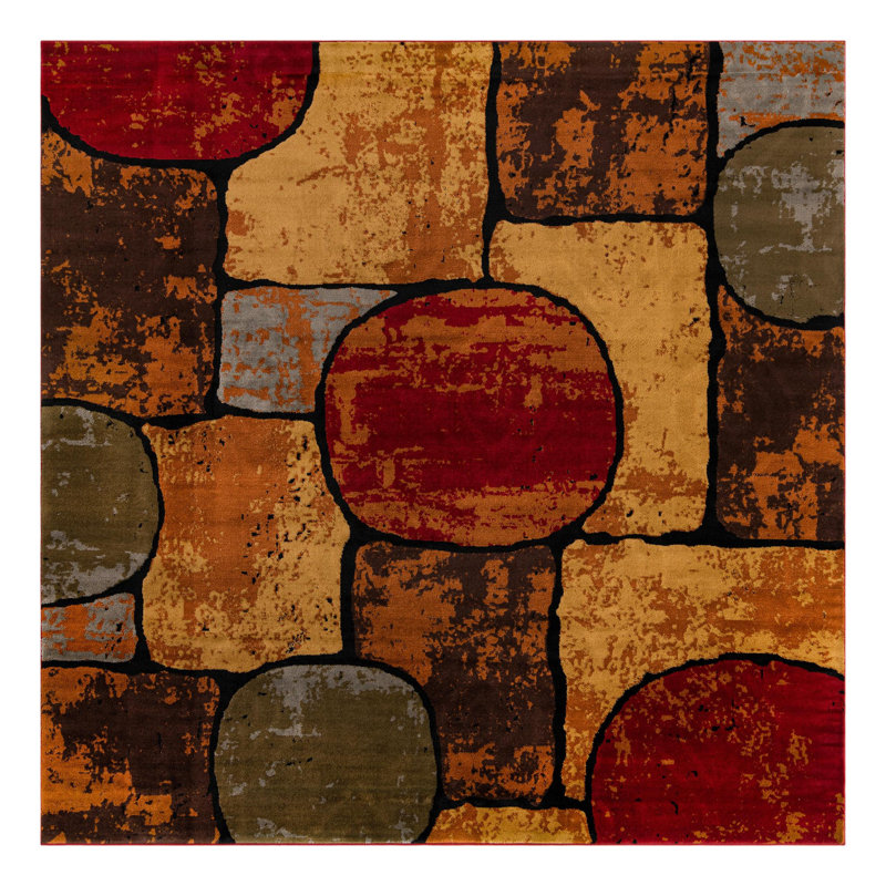 Cafe Geometric Indoor Rug, Square 10'