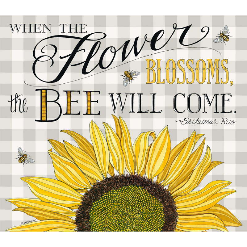 «When The Flower Blossoms», reproduction sur toile tendue, H 36 po x l 48 po