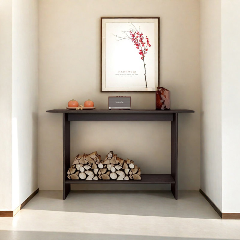 Console moderne minimaliste, Noir, H 29,53 po x l 47,24 po x P 11,81 po