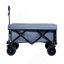 Wagon pliable avec hayon rallongé, housses imperméables résistantes à la poussière et aux rayons UV, 400 lb, grandes roues de plage tout terrain-123115726