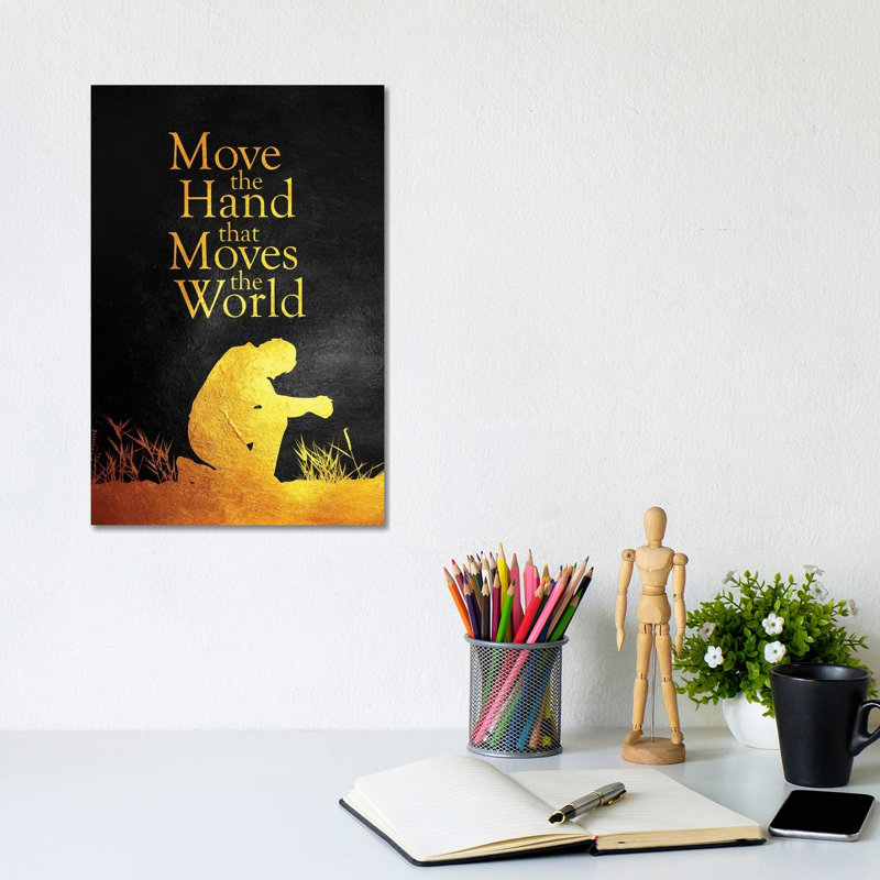 Just Pray by Adrian Baldovino - Wrapped Canvas Print, 20.32 cm H x 30.48 cm W