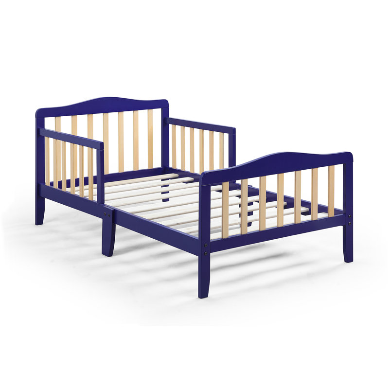 Twain Toddler Bed, Blue/Natural