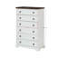 Commode de rangement pour chambre à coucher 6 tiroirs - Qualité, bordures texturées, facile à installer, couleur blanche 6 organisateurs spacieux, quincaillerie de qualité, glissement lisse