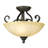 Alodi Glass Semi Flush Mount
