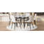 Ensemble de table à manger 7 pièces, table de salle à manger ronde avec 6 chaises pour l'intérieur et la salle à manger-668334259-668334268
