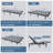 Adjustable Bed Frame with Remote & Massage, Head and Foot Incline, USB & Type C Ports on both sides, Zero Gravity, Nightlight, OKIN Motor, 5 Min Easy Assembly-310131273