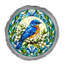 PAS TOTAL - Vitrail LOOK BLUEBIRD GRIS