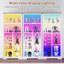 180 cm 71" Glass Display Cabinet with RGB LED Lighting-2143694665