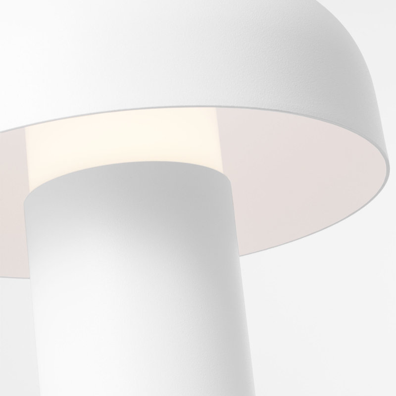 Louver 9 Rechargeable Table Lamp, white