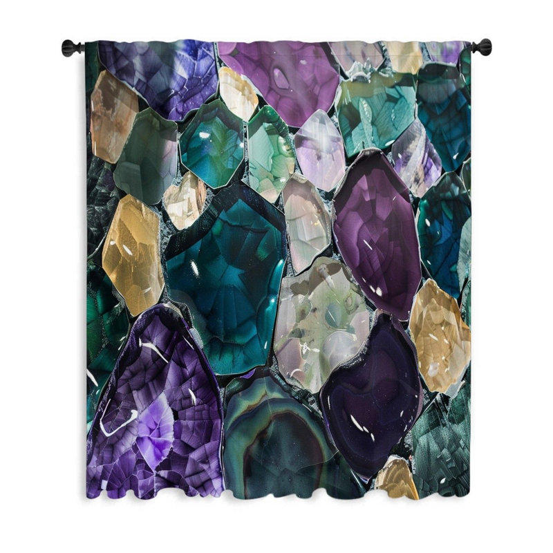 Koneta Sheer Curtain Single Panel, 50"W x 96"L