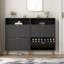 Armoire de rangement pour chaussures autoportante avec tiroirs rabattables, étagère à chaussures d'entrée moderne avec compartiments réglables et casier supérieur, organisateur de chaussures caché mince avec conception de ventilation-895603063